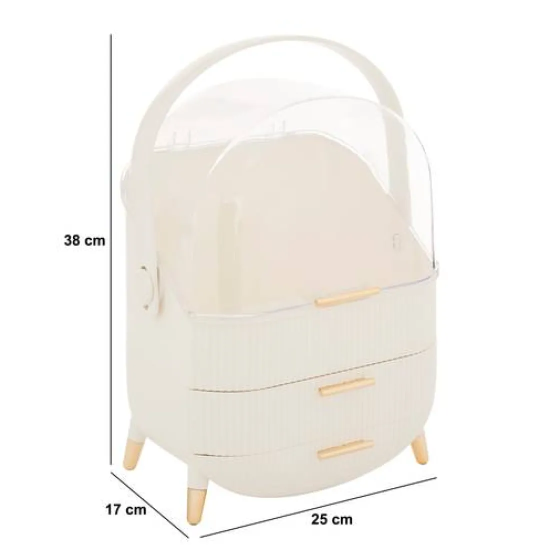 5five Organiseur, L.25 cm, Beige