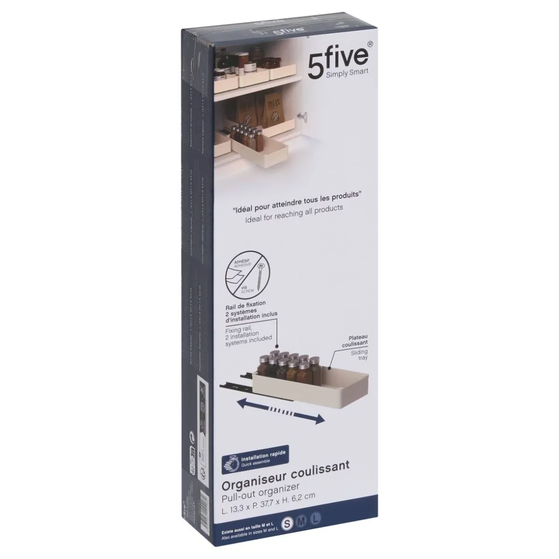 5five Organiseur, L.37,7 cm, Beige