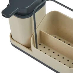 5five Organiseur évier avec distributeur 300ml, Beige