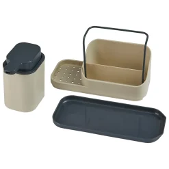 5five Organiseur évier avec distributeur 300ml, Beige