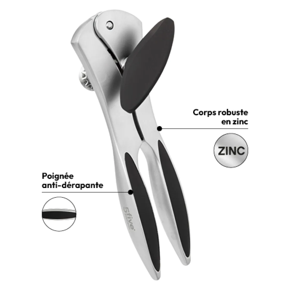 5five Ouvre boîte, Zinc