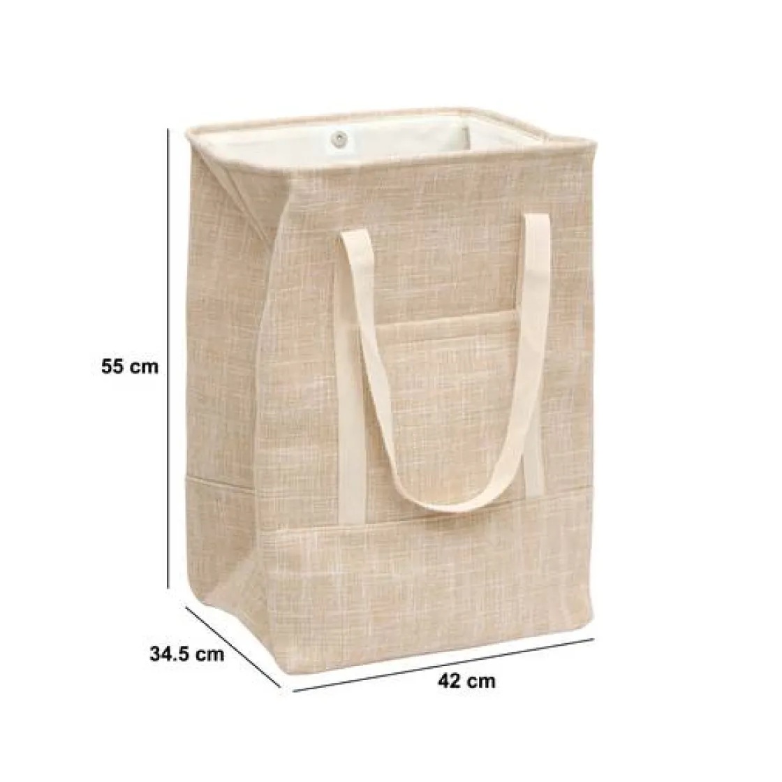 5five Panier à linge, 70 l, Beige