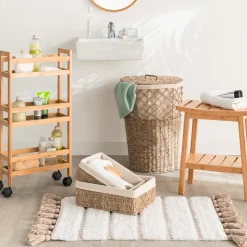 5five Panier à linge en roseau 15L