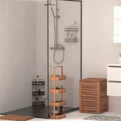 5five Panier à linge 65L, Acacia