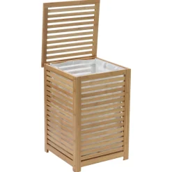 5five Panier à linge 65L, Bambou