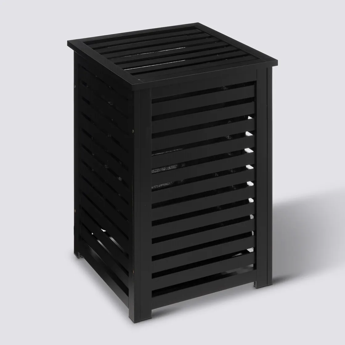 5five Panier à linge 65L, Bambou noir