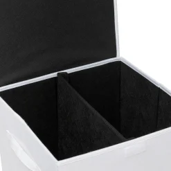 5five Panier à linge 74L, Blanc