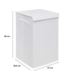 5five Panier à linge 74L, Blanc