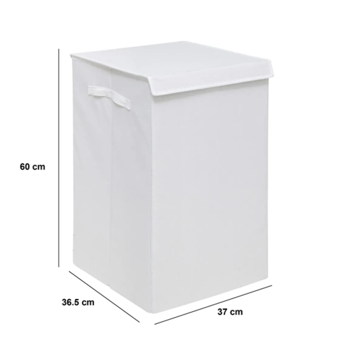 5five Panier à linge 74L, Blanc