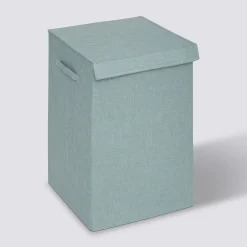 5five Panier à linge 74L, Bleu artic