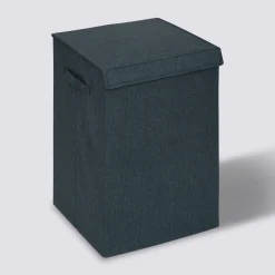 5five Panier à linge 74L, Bleu pétrole