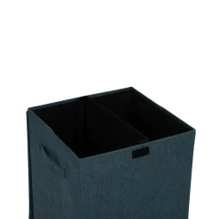 5five Panier à linge 74L, Bleu pétrole