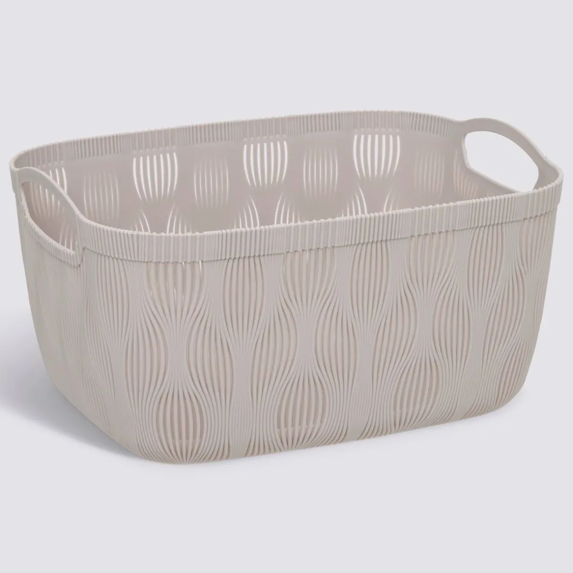 5five Panier à linge, L.37,7 cm, Beige