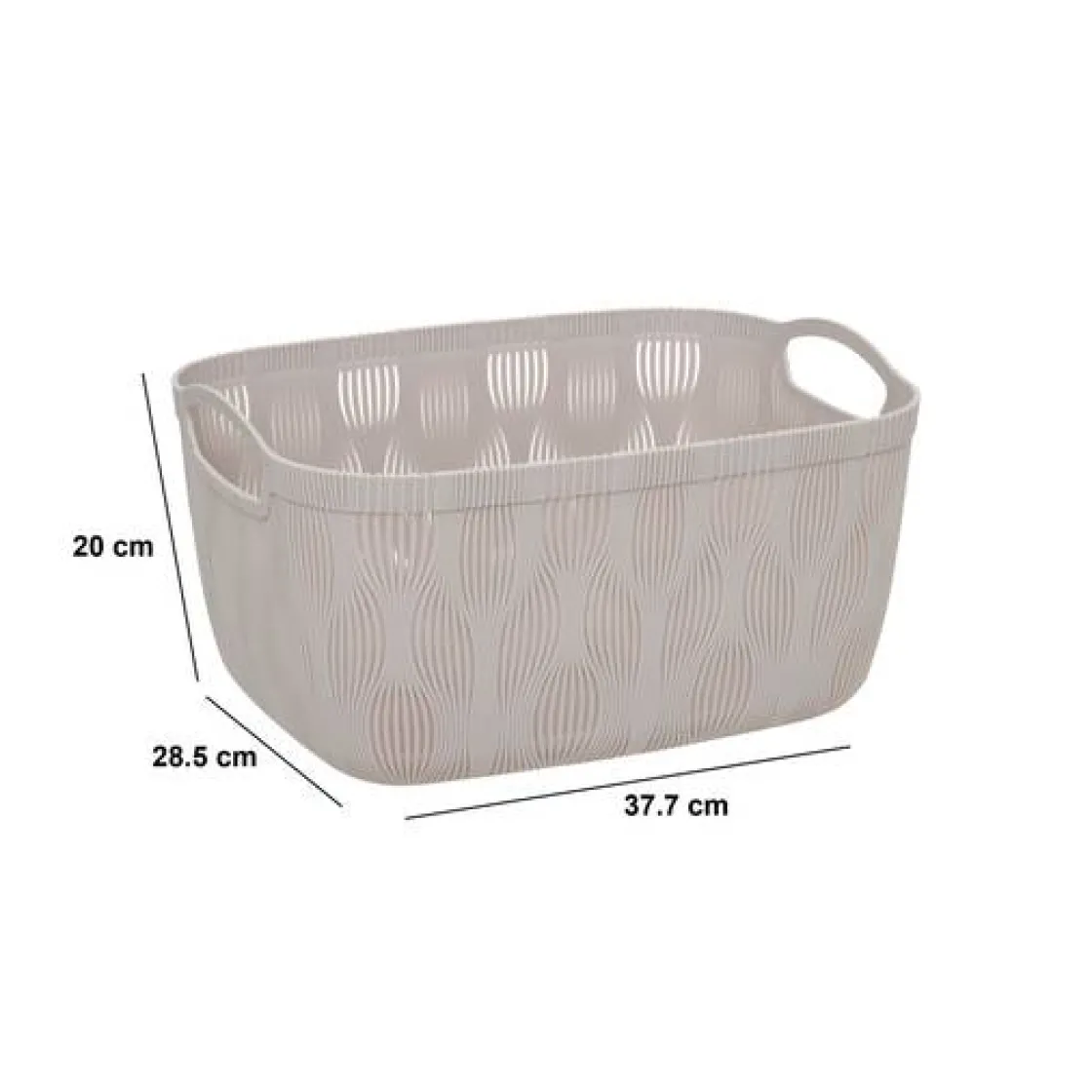 5five Panier à linge, L.37,7 cm, Beige