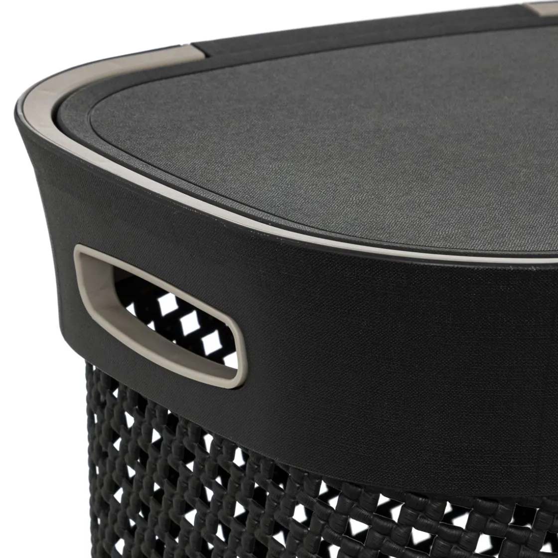 5five Panier à linge 60L, Gris