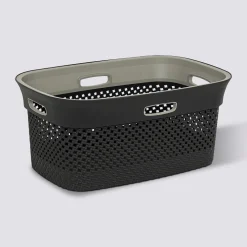 5five Panier à linge 45L, Gris