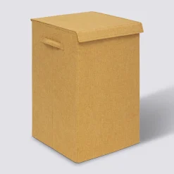 5five Panier à linge 74L, Jaune moutarde