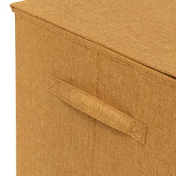 5five Panier à linge 74L, Jaune moutarde