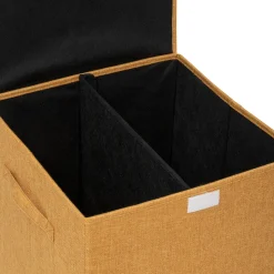 5five Panier à linge 74L, Jaune moutarde