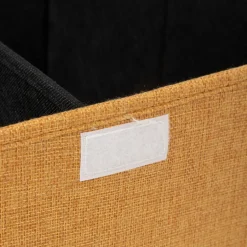 5five Panier à linge 74L, Jaune moutarde