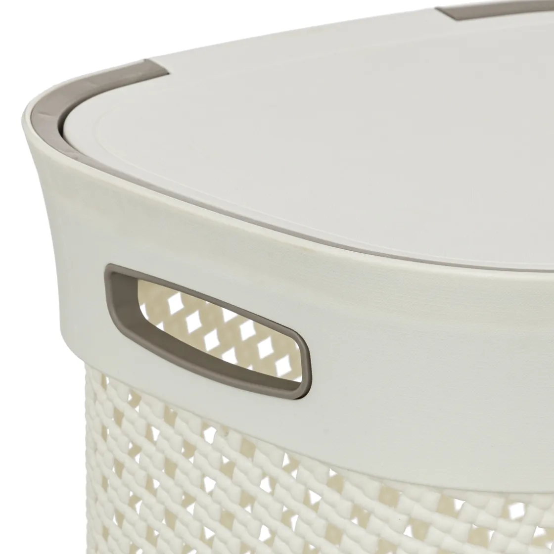 5five Panier à linge 60L, Lin