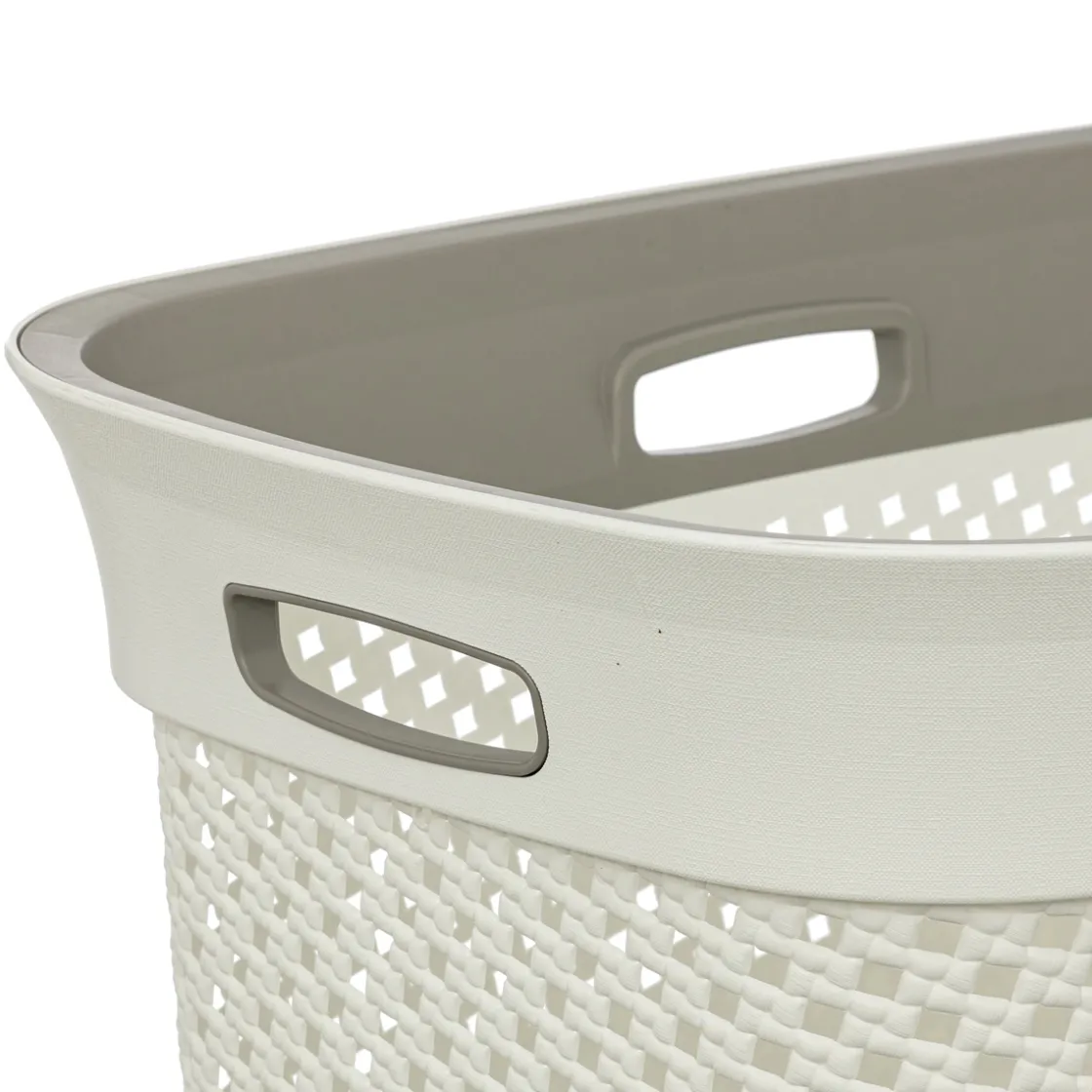 5five Panier à linge 45L, Lin