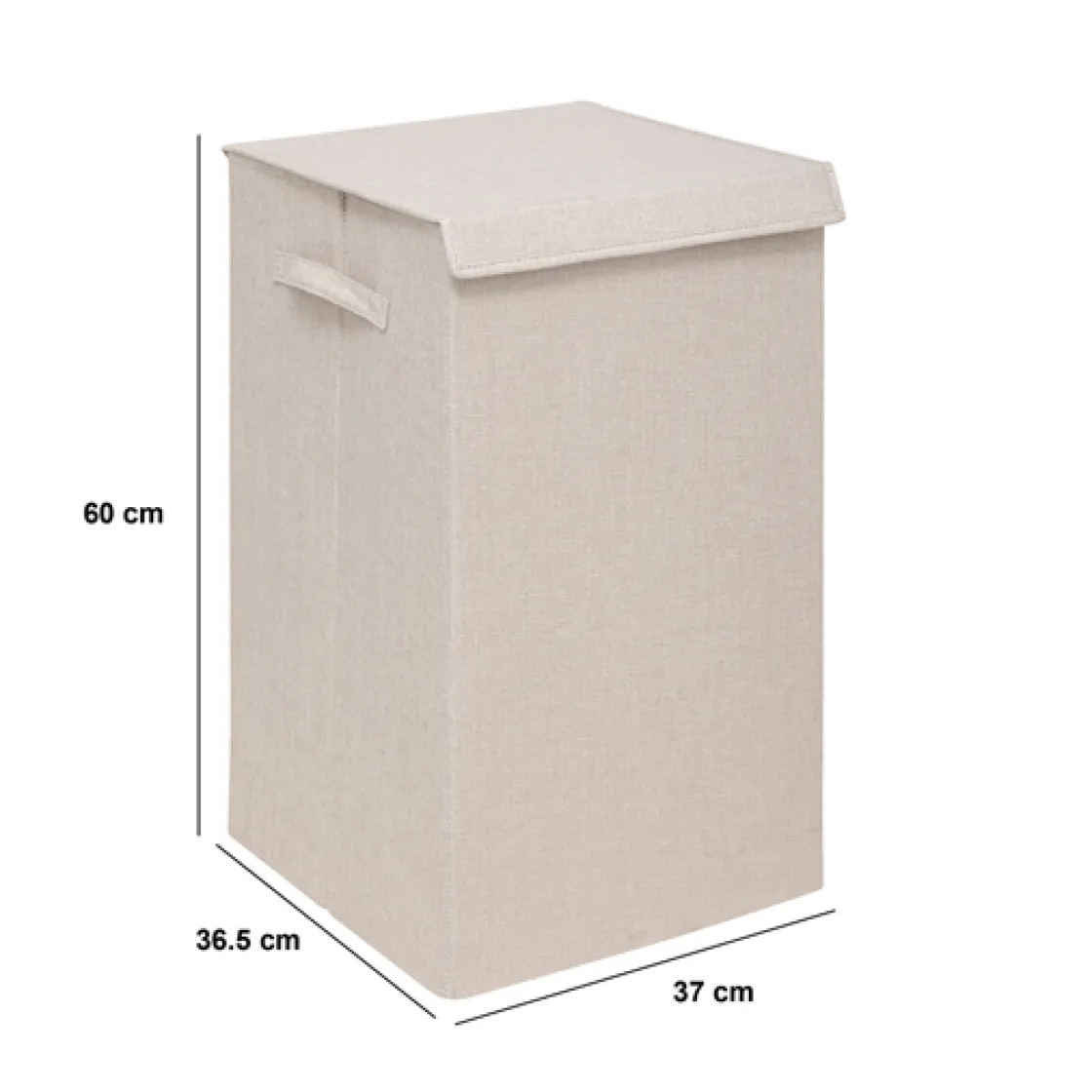 5five Panier à linge 74L, Lin