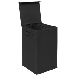 5five Panier à linge 74L, Noir