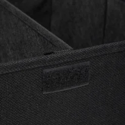 5five Panier à linge 74L, Noir