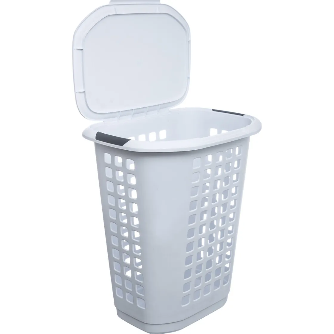 5five Panier à linge plastique 63L, Blanc