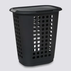 5five Panier à linge plastique 63L, Gris