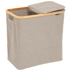 5five Panier à linge pliable double 80L, Gris