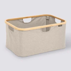 5five Panier à linge pliable 54L, Gris