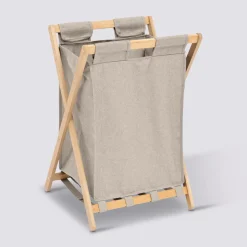 5five Panier à linge pliable 50L, Gris