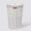 5five Panier à linge rond 40L, Blanc
