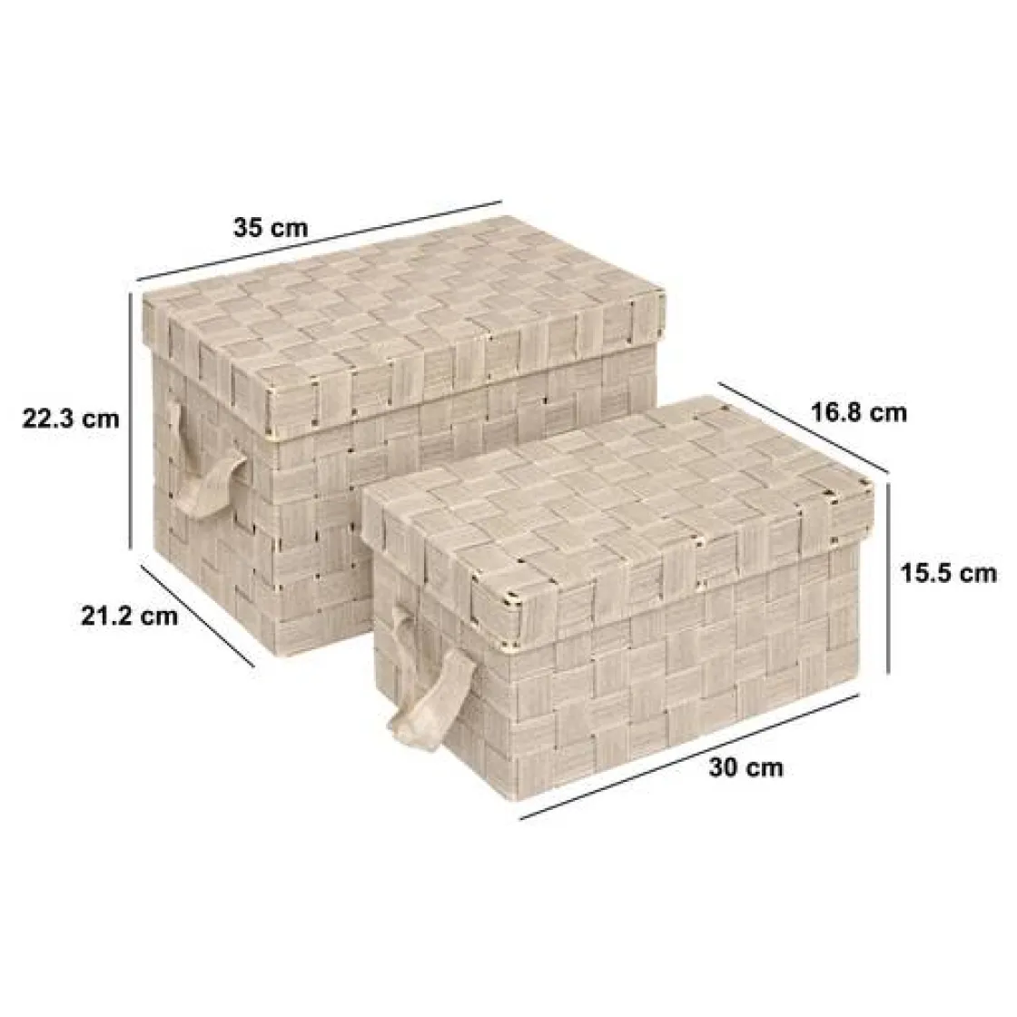 5five Panier, 2 produits, Beige