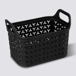 5five Panier ajouré plastique 4L, Noir