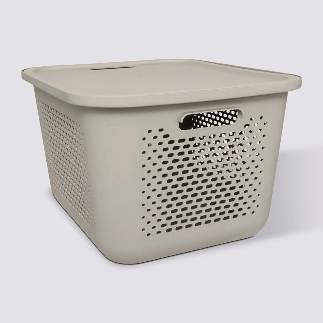 5five Panier avec couvercle 19,6L, Lin