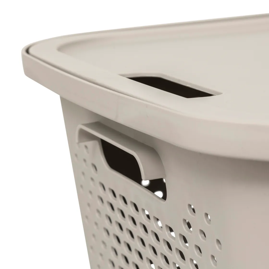 5five Panier avec couvercle 19,6L, Lin