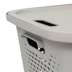 5five Panier avec couvercle 19,6L, Lin