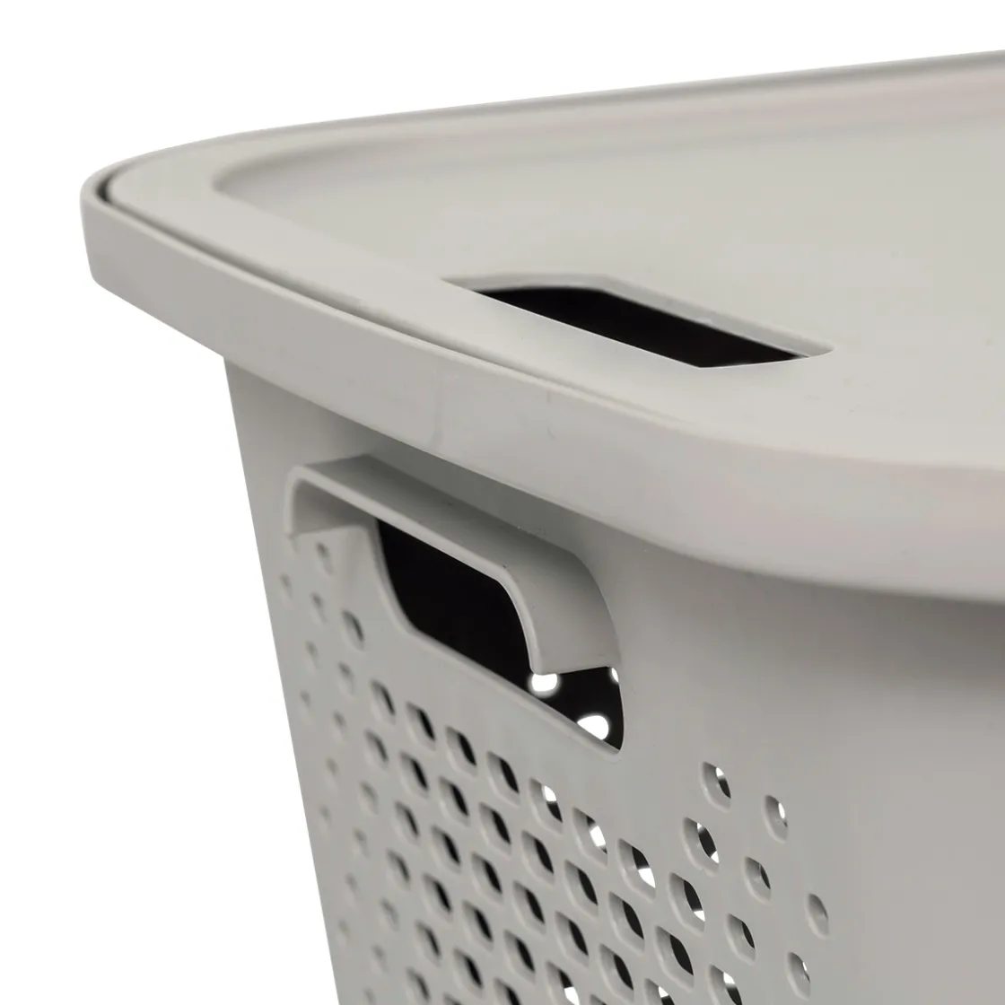 5five Panier avec couvercle 19,6L, Lin