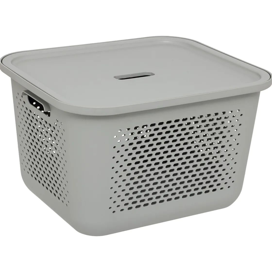 5five Panier avec couvercle 19,6L, Lin