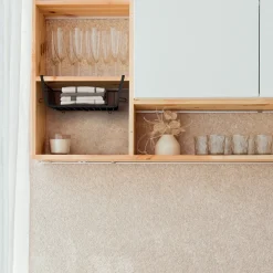 5five Panier de rangement à suspendre 31,5cm, Noir