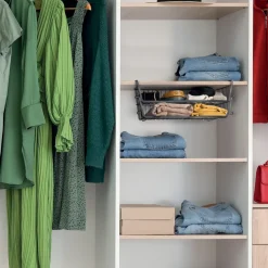 5five Panier de rangement à suspendre 31,5cm, Noir