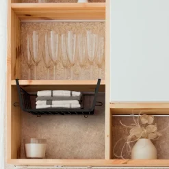 5five Panier de rangement à suspendre 51,5cm, Noir