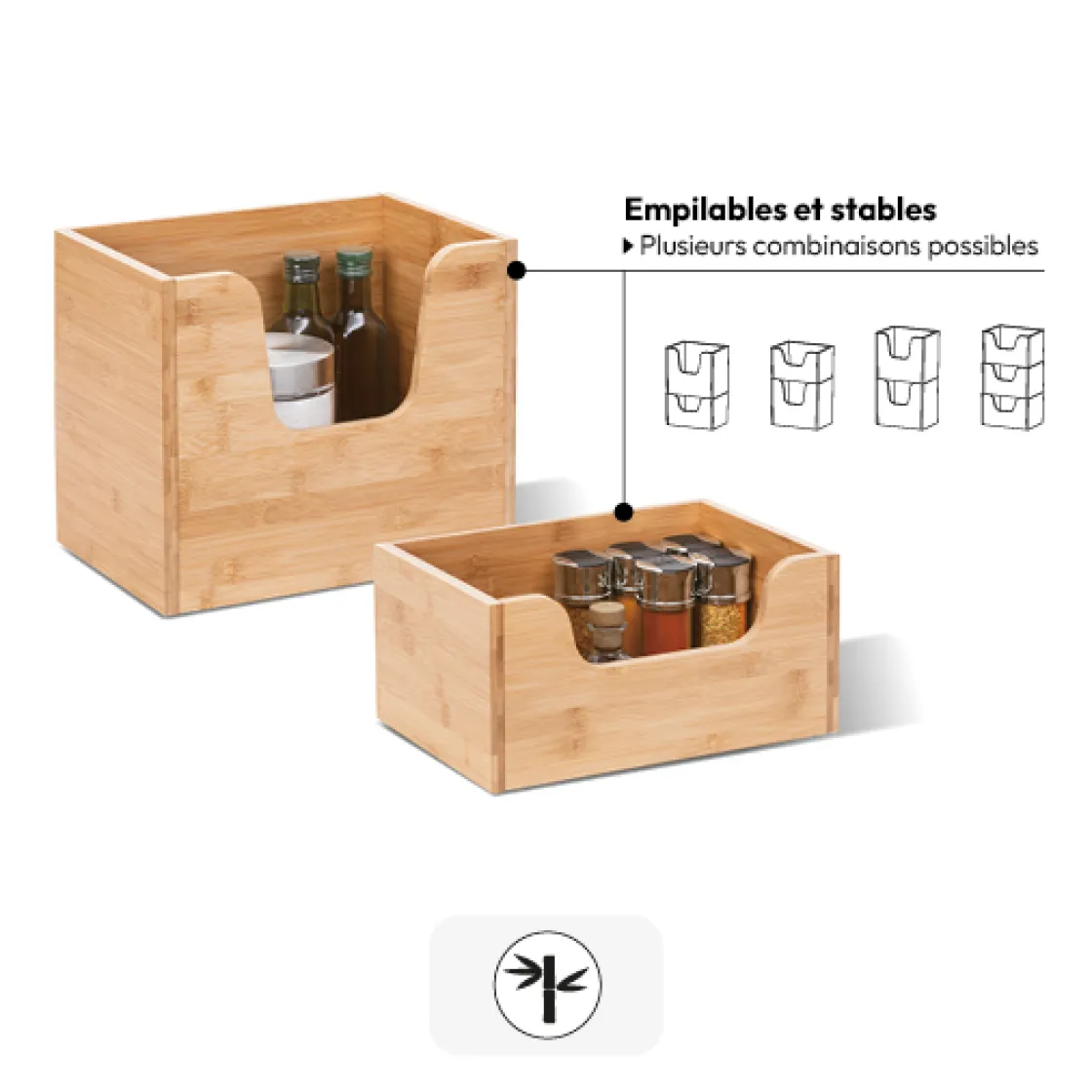 5five Panier empilable, Petit modèle