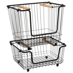 5five Panier en métal empilable, Moyen format