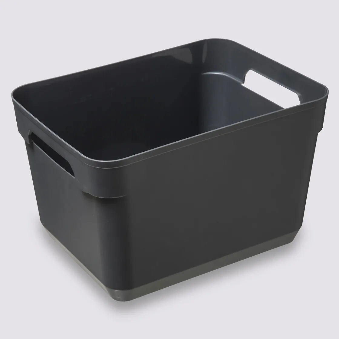 5five Panier en plastique grand modèle, Gris