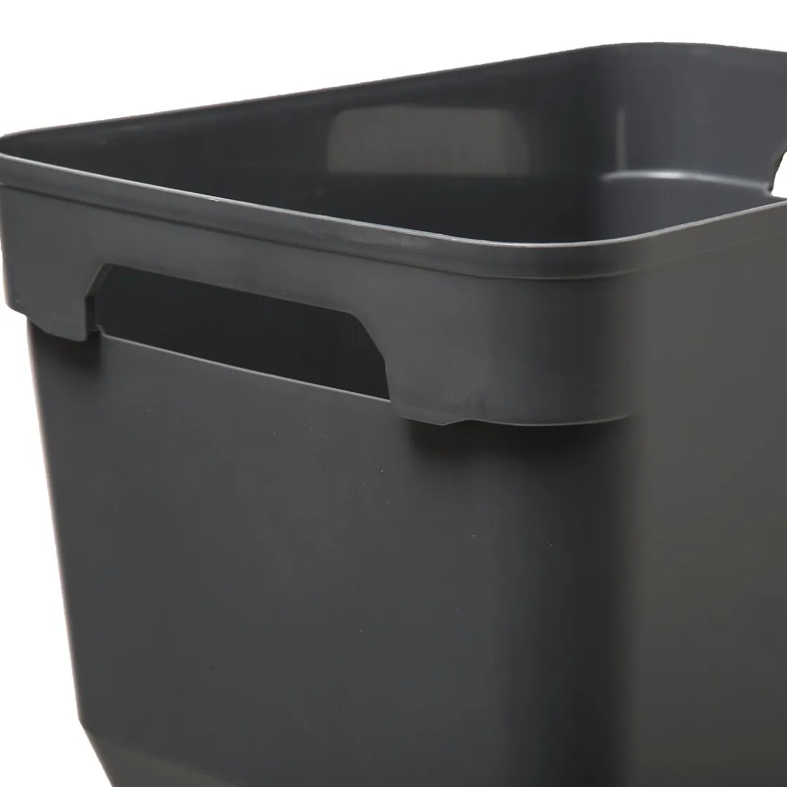 5five Panier en plastique grand modèle, Gris