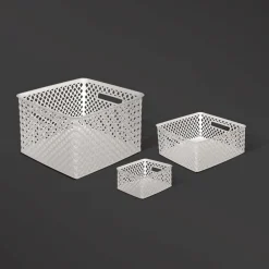 5five Panier en plastique 11L, Blanc